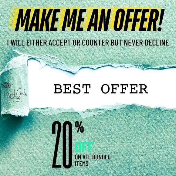 MAKE ME AN OFFER - ROYAL GIRLZ CLOSET & BOUTIQUE - Picture 1 of 15